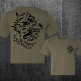 "BAD WOLF" Women's Custom Cut Crop Tee