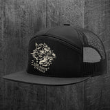 "BAD WOLF" 7 Panel Snapback