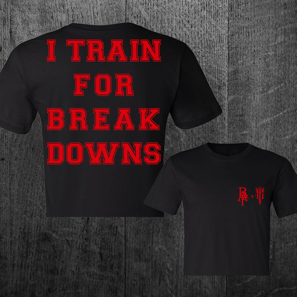 "BREAKDOWNS" Women's Custom Cut Crop Tee