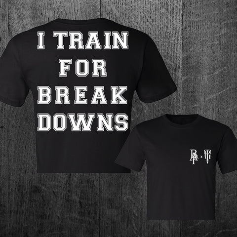 "BREAKDOWNS" Women's Custom Cut Crop Tee