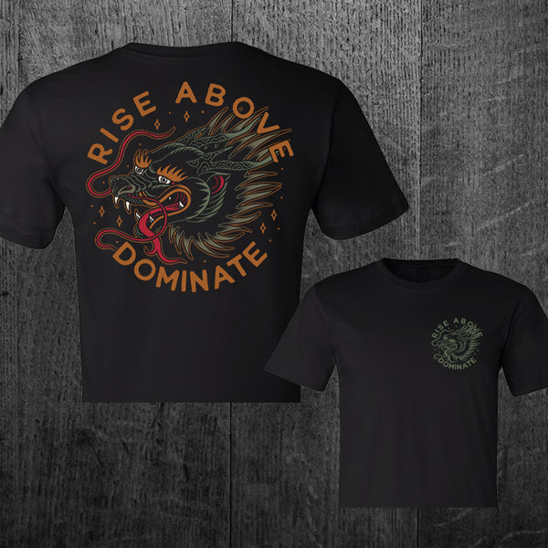 "DOMINATE" Women's Custom Cut Crop Tee