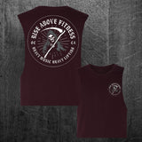 "GRIM REAPER" Women's Custom Cut Crop Muscle Tee