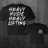 "HEAVY MUSIC" Women's Custom Cut Crop Tee