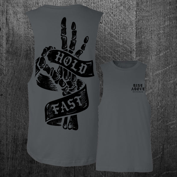 "HOLD FAST" Custom Cut Muscle Tee
