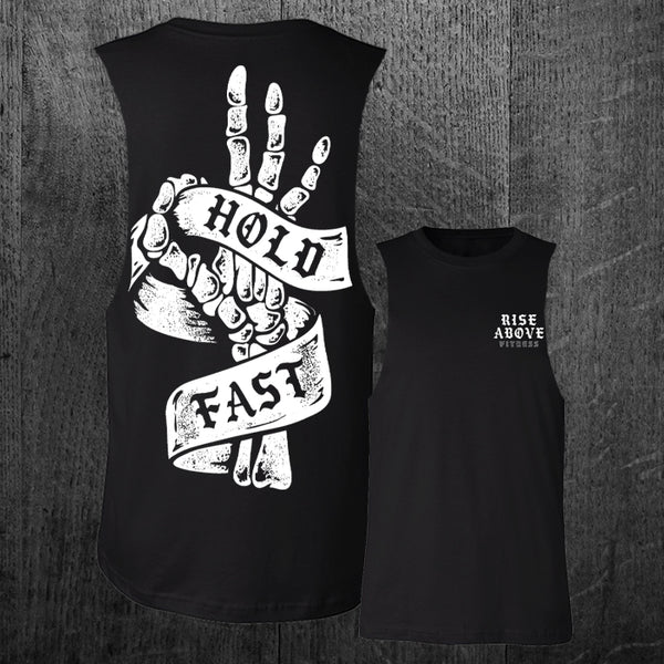 "HOLD FAST" Custom Cut Muscle Tee