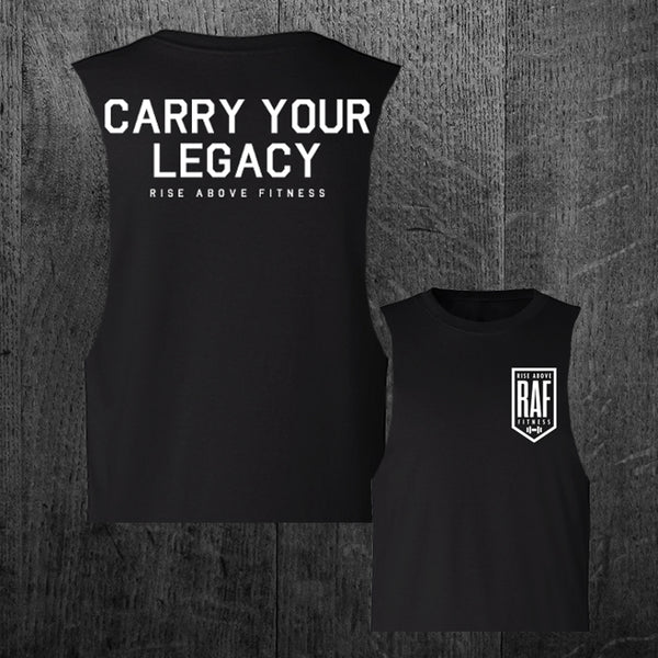 "LEGACY" Women's Custom Cut Crop Muscle Tee