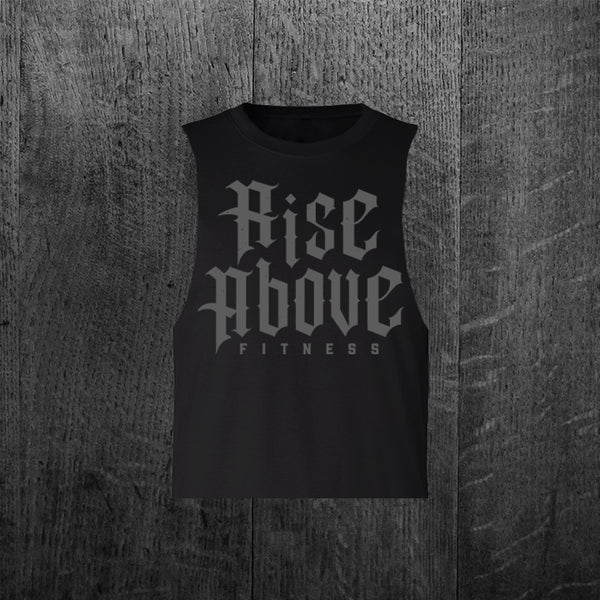 "RAF IS METAL" Women's Custom Cut Crop Muscle Tee