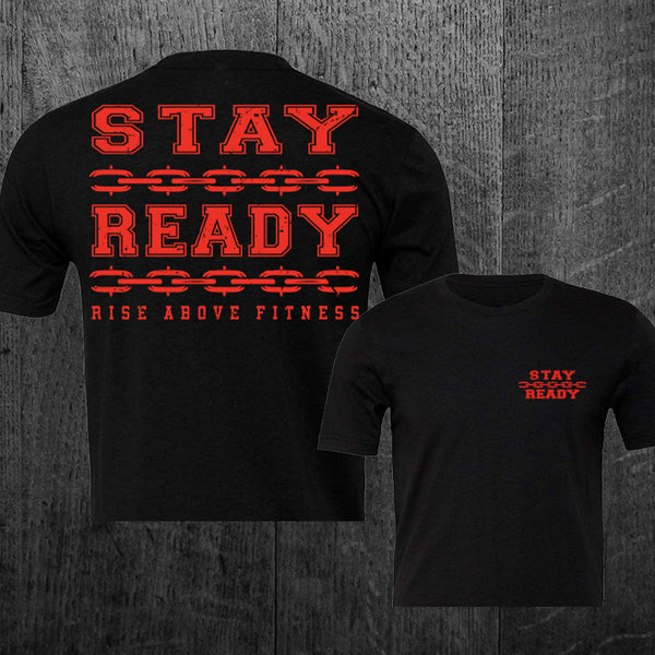 "STAY READY" Women's Custom Cut Crop Tee