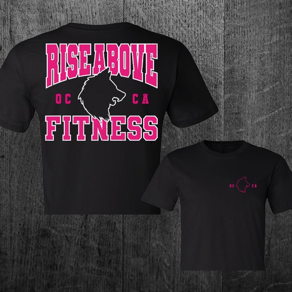 "TEAM WOLF" Women's Custom Cut Crop Tee