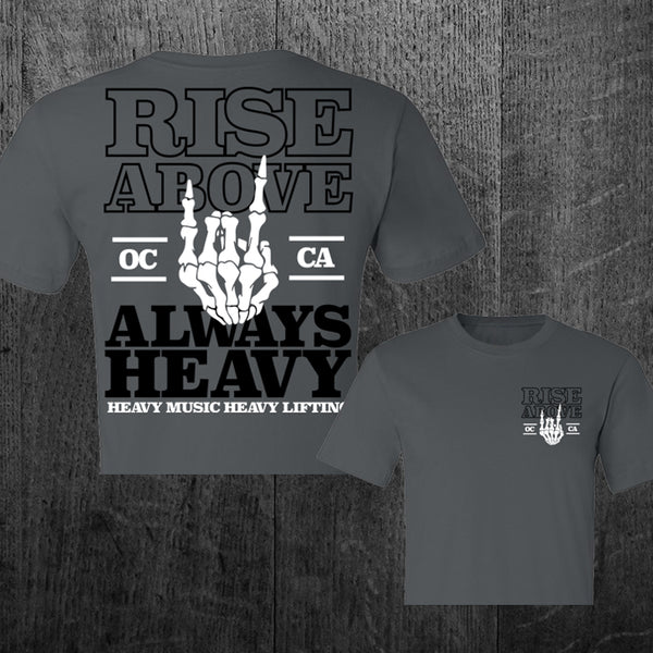 "ALWAYS HEAVY" Women's Custom Cut Crop Tee
