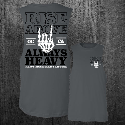 "ALWAYS HEAVY" Custom Cut Muscle Tee