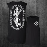 "IRON SHARPENS IRON" Custom Cut Muscle Tee