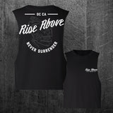 "NEVER SURRENDER" Women's Custom Cut Crop Muscle Tee