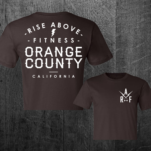 "ORANGE COUNTY" Women's Custom Cut Crop Tee